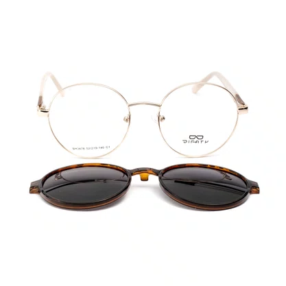 Armação para Óculos Difaty Unissex Rose Clipon