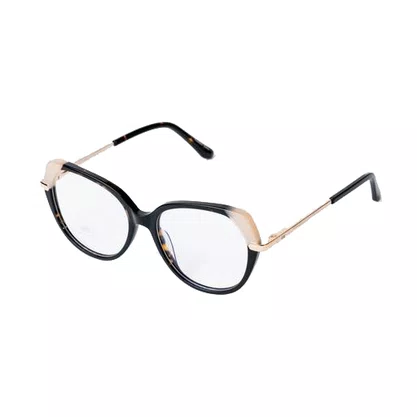 Armação para Óculos Emporio Glasses Marrom e Nude