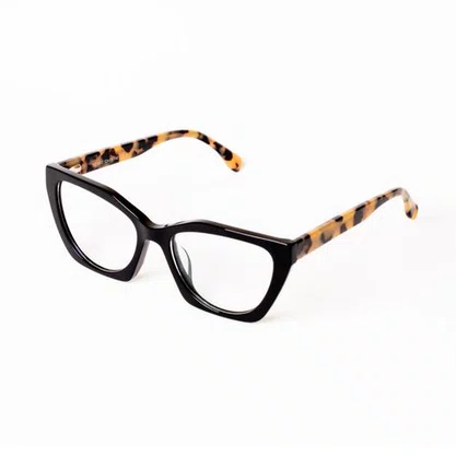 Armação para Óculos Emporio Glasses Preta Tigresa