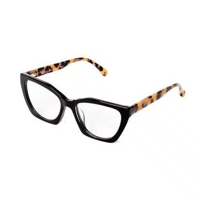 Armação para Óculos Emporio Glasses Preta Tigresa