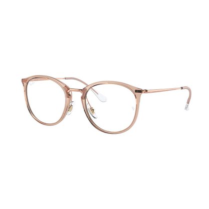 Armação para Óculos Ray Ban Marrom Translúcido