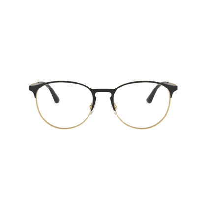 Armação para Óculos Ray Ban Dourada e Preta