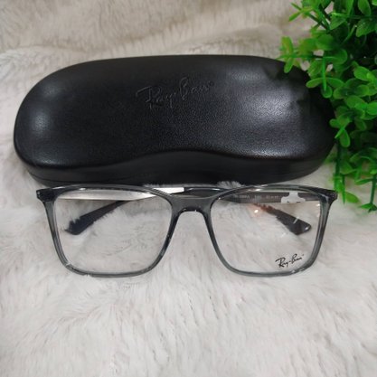 Armação para Óculos Ray Ban Masculino Cinza