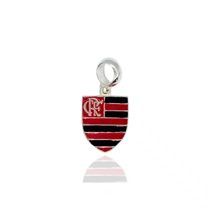 Berloque Prata Bandeira do Flamengo