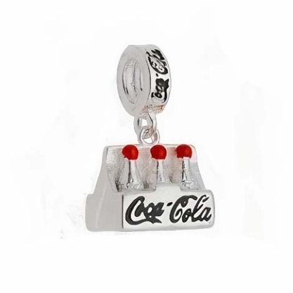 Berloque Prata Engradado de Coca Cola