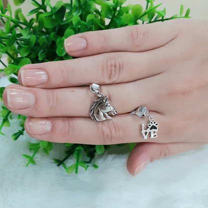 Berloque Prata Love Pet