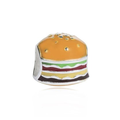 Berloque Prata Separador Hamburguer