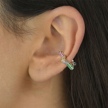 Brinco Piercing Fake Semi Jóia Estrela