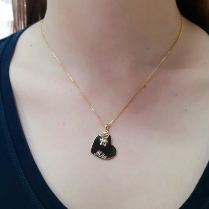 Colar Semi Jóia Dourado Filhos