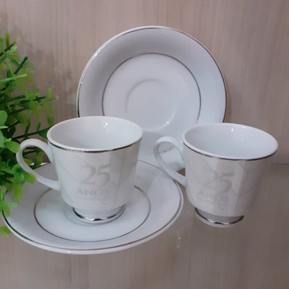 Jogo de Café Diceart Bodas de Prata