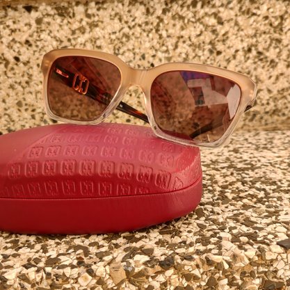 Óculos Solar Carmim Feminino Nude e Marrom