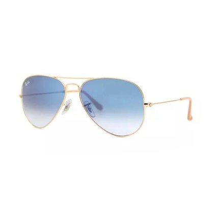 Óculos Solar Ray Ban Aviador Azul Degradê
