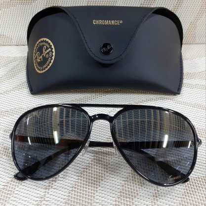 Óculos Solar Ray Ban Chromance Preto