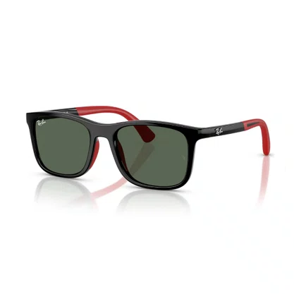 Óculos Solar Ray Ban Infantil Preto e Vermelho