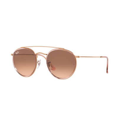 Óculos Solar Ray Ban Round Double Bridge Rose