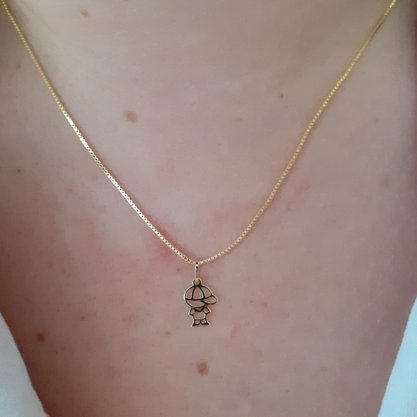 Pingente Ouro 416 Menino e Menina