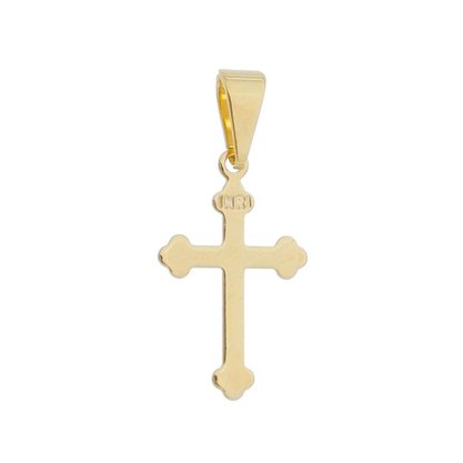 Pingente Semi Jóia Dourado Crucifixo