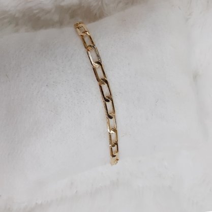 Pulseira Semi Jóia Dourada Banhada Ouro 18k