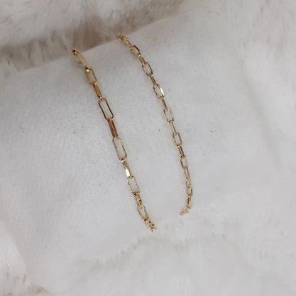 Pulseira Semi Jóia Dourada Banhada Ouro 18k