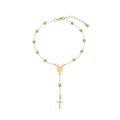 Pulseira Semi Jóia Dourada Rosário