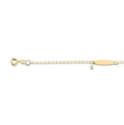 Pulseira Semi Jóia Infantil Banhada a Ouro 18k