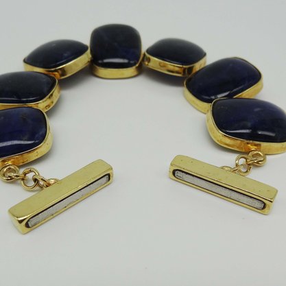 Pulseira Semi Jóia Pedras Azul