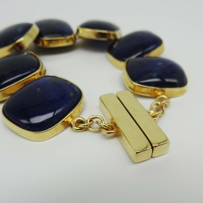Pulseira Semi Jóia Pedras Azul