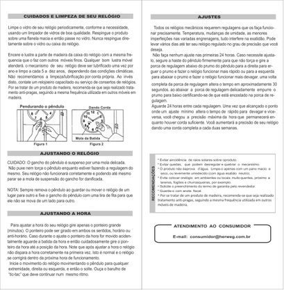 Relógio Carrilhão de Parede