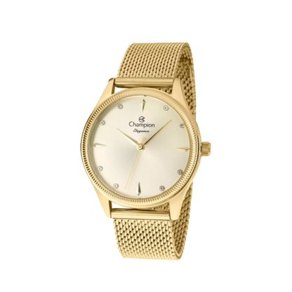 Relógio Champion Feminino Dourado Elegance