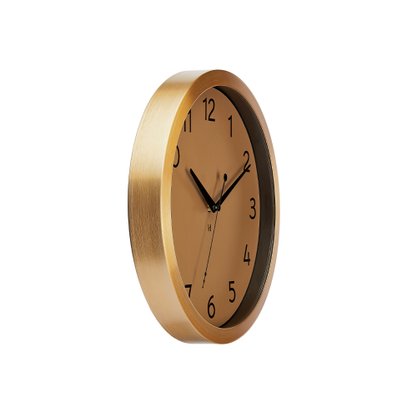 Relógio de Parede Herweg Aluminio Dourado