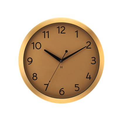Relógio de Parede Herweg Aluminio Dourado