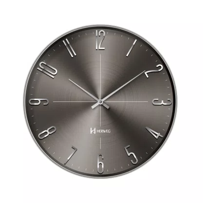 Relógio de Parede Herweg Sofisticado Preto