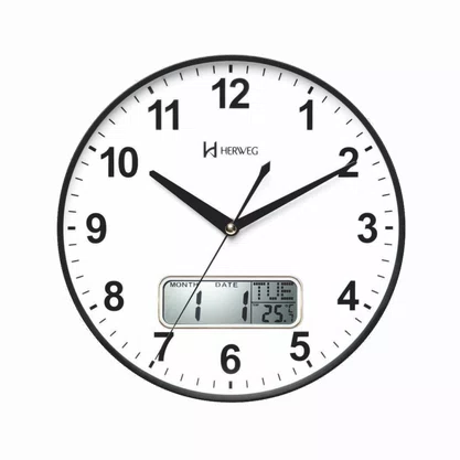 Relógio de Parede Herweg Sweep Termômetro