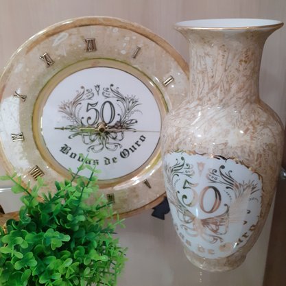 Relógio Diceart Barroco Bodas de Ouro