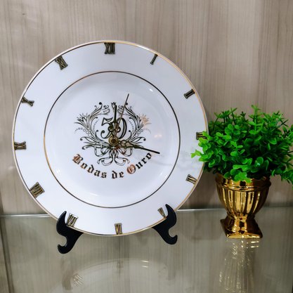 Relógio Diceart Bodas de Ouro