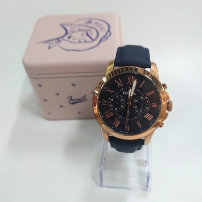 Relógio Fossil Masculino Multifunção Rose e Azul
