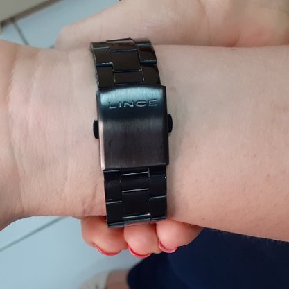 Relógio Lince Feminino Analógico Preto