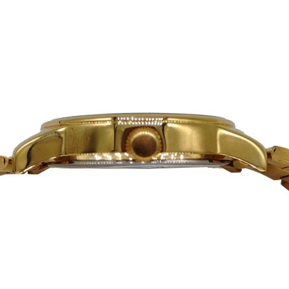 Relógio Lince Feminino Dourado Calendário