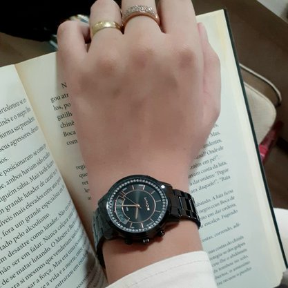 Relógio Lince Feminino Preto Anadigi