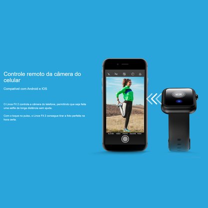 Relógio Lince Fit 2 Smartwatch Faz e Recebe Chamadas