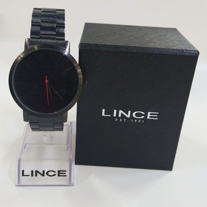 Relógio Lince Masculino Analógico Preto