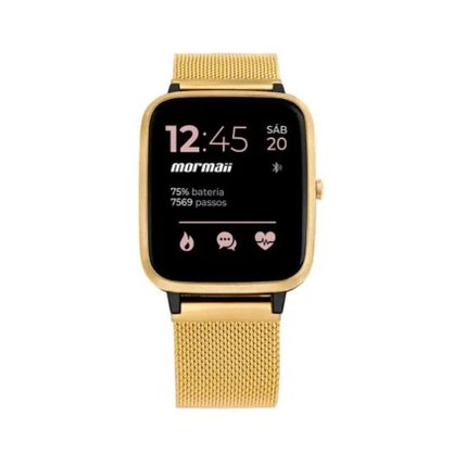 Relógio Mormaii Life Smartwatch Dourado
