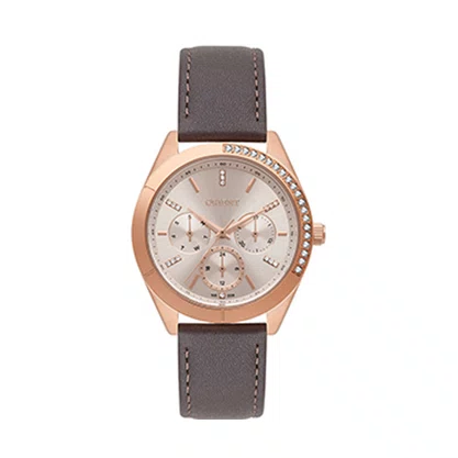 Relógio Orient Feminino Rose com Pedras