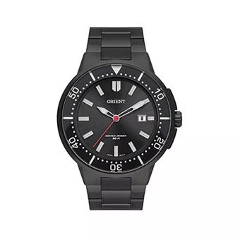 Relógio Orient Masculino Aço Preto Calendário