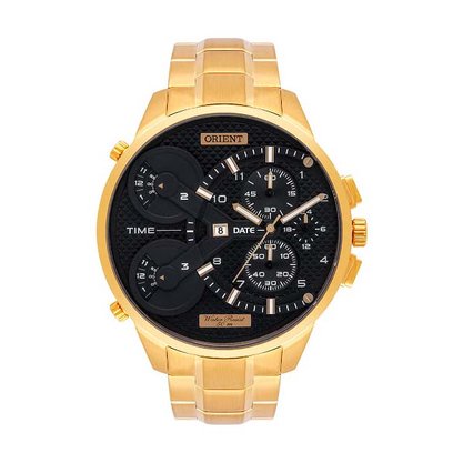 Relógio Orient Masculino Dourado Xl