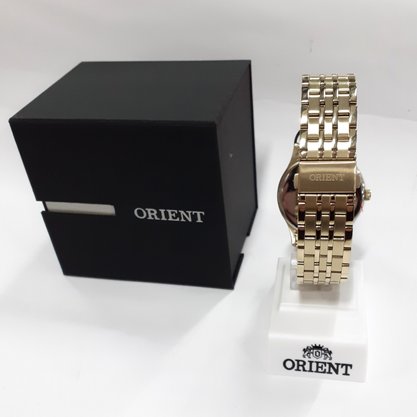 Relógio Orient Masculino Dourado Calendário