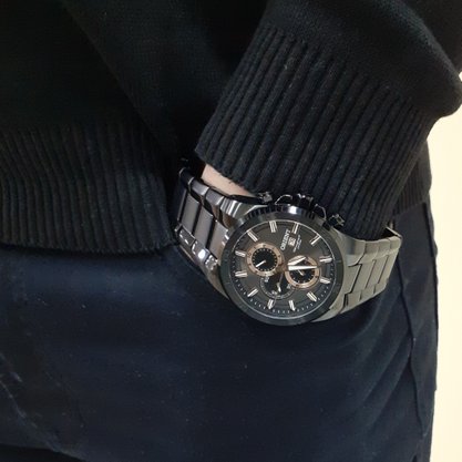 Relógio Orient Masculino Preto Cronógrafo