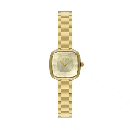 Relógio Orient Mini Feminino Visor Dourado