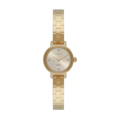 Relógio Orient Mini Sapphire Feminino Dourado