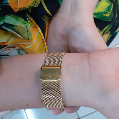 Relógio Oslo Unissex Dourado